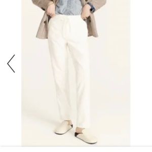 NWT J.Crew Women’s Camp Ivory Pants Drawstring, Size Small
